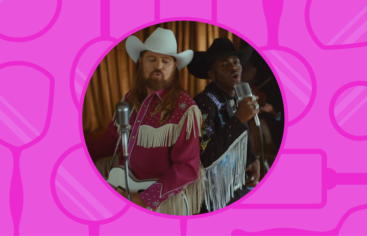billy ray cyrus and lil nas x in the \"old town road\" music video