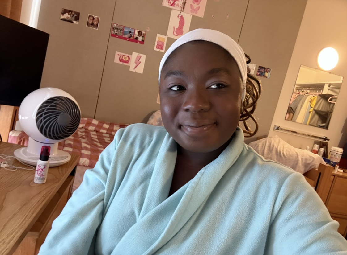 Image of the author getting ready for homecoming game.