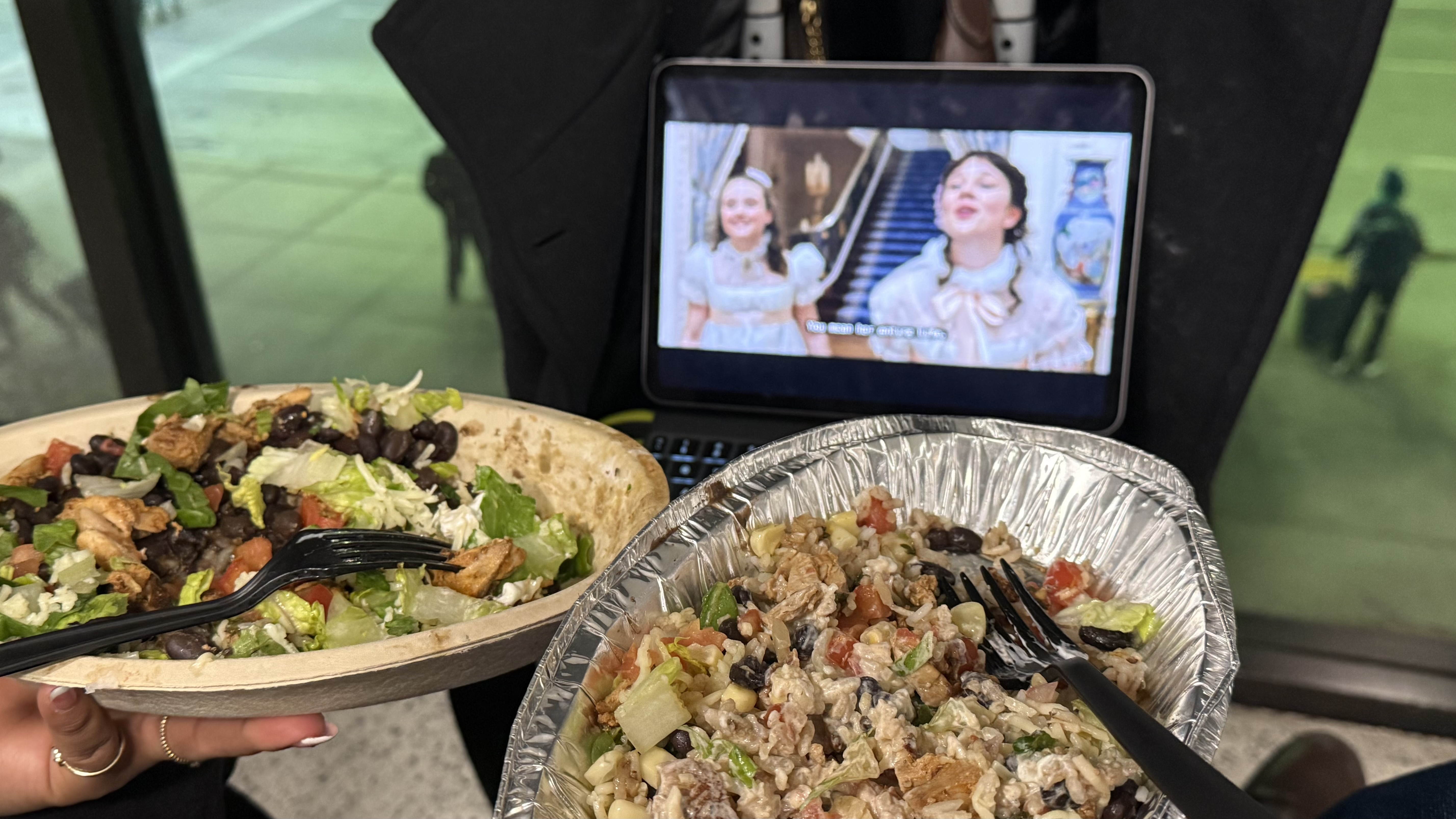 Eating at the airport