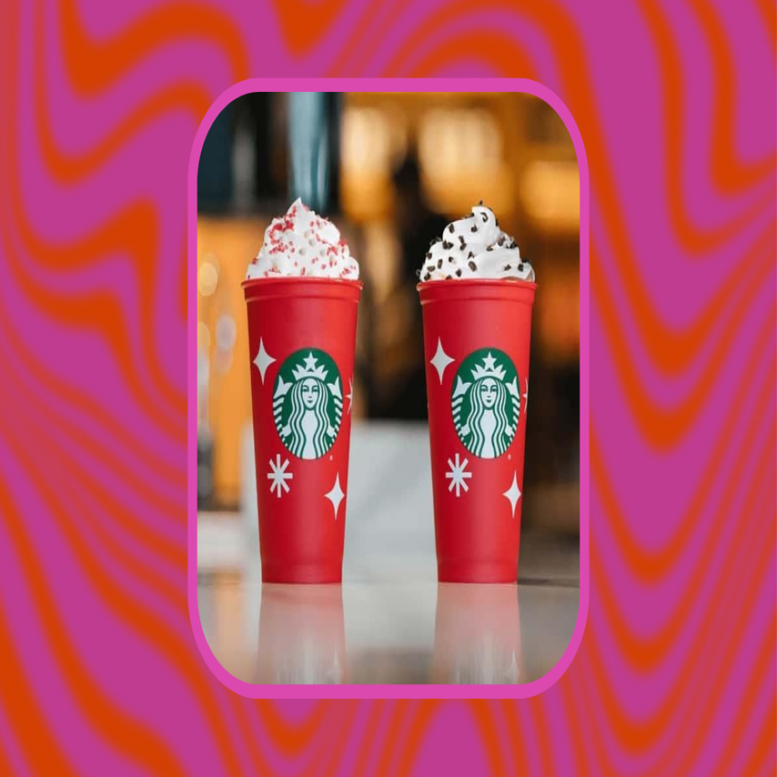 Disney Is Releasing a Candy Cane Starbucks Christmas Cup for 2023 - Let's  Eat Cake