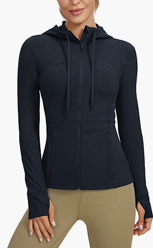 hooded workout jacket lululemon dupe