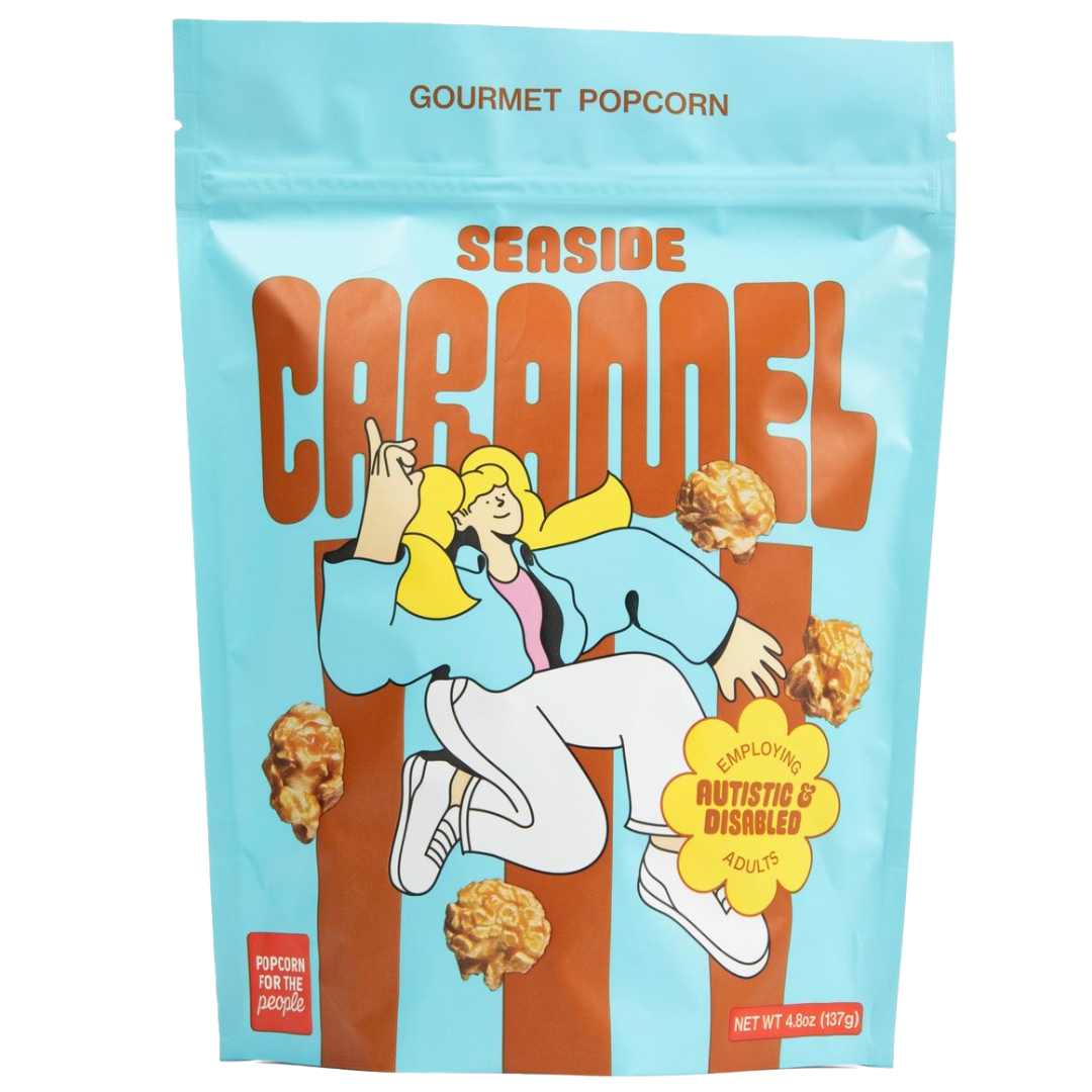 bag of caramel popcorn