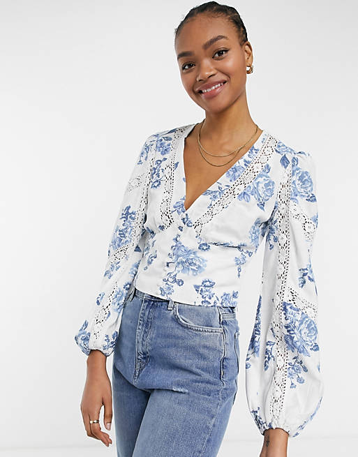 floral blouse