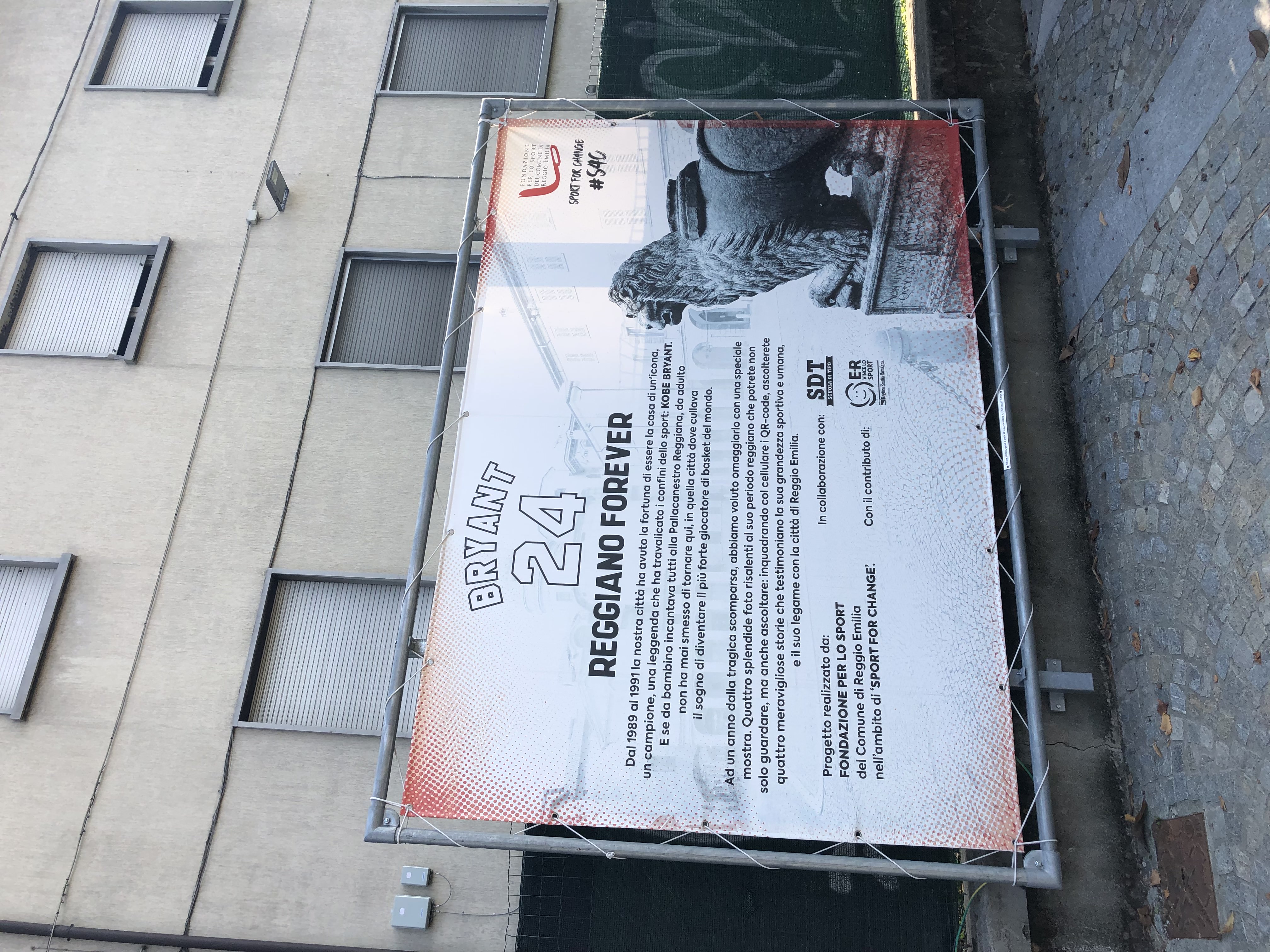 Kobe and Gianna Bryant piazza in Reggio Emilia, Italy