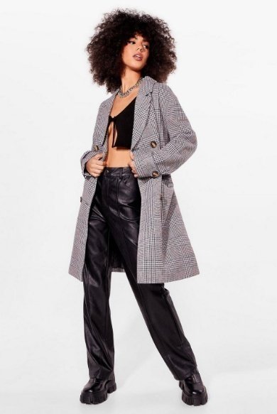 nasty gal double breasted trench coat