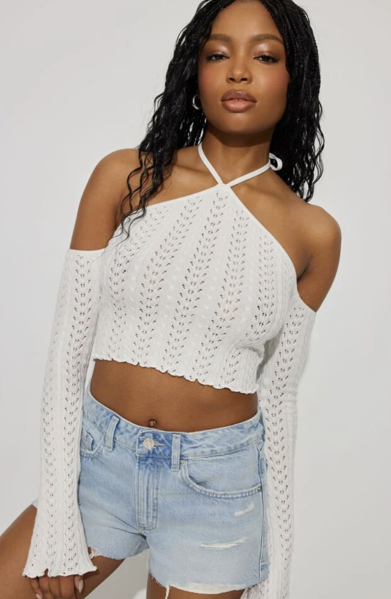 pointelle halter top whitepng by Garage Clothing?width=698&height=466&fit=crop&auto=webp&dpr=4