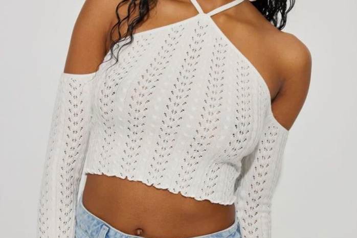pointelle halter top whitepng by Garage Clothing?width=698&height=466&fit=crop&auto=webp