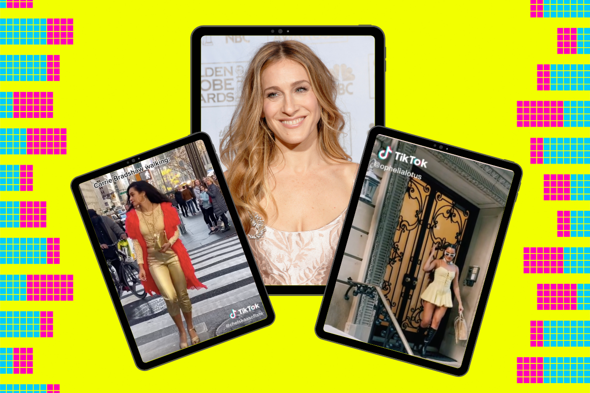 Carrie Bradshaw TikTok Trend?width=698&height=466&fit=crop&auto=webp&dpr=4