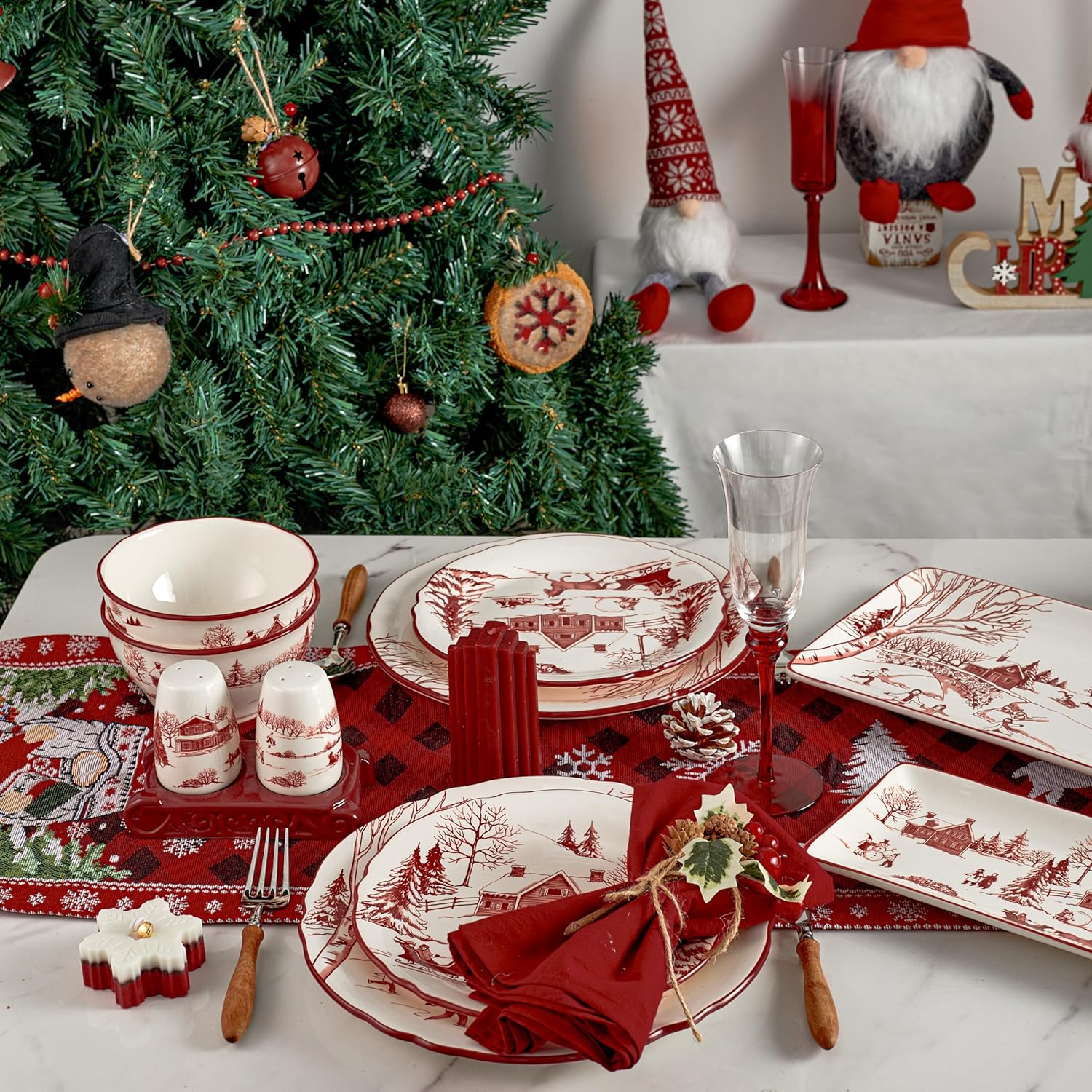 ralph lauren xmas decor kitchen