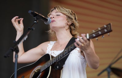 Maggie Rogers at the Newport Folk Festival in Newport, RI, July 28, 2023.
