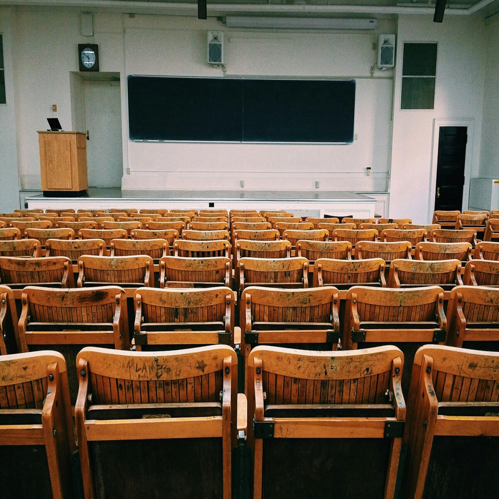classroom for college exam
