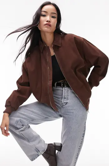 Oversize Corduroy Bomber Jacket