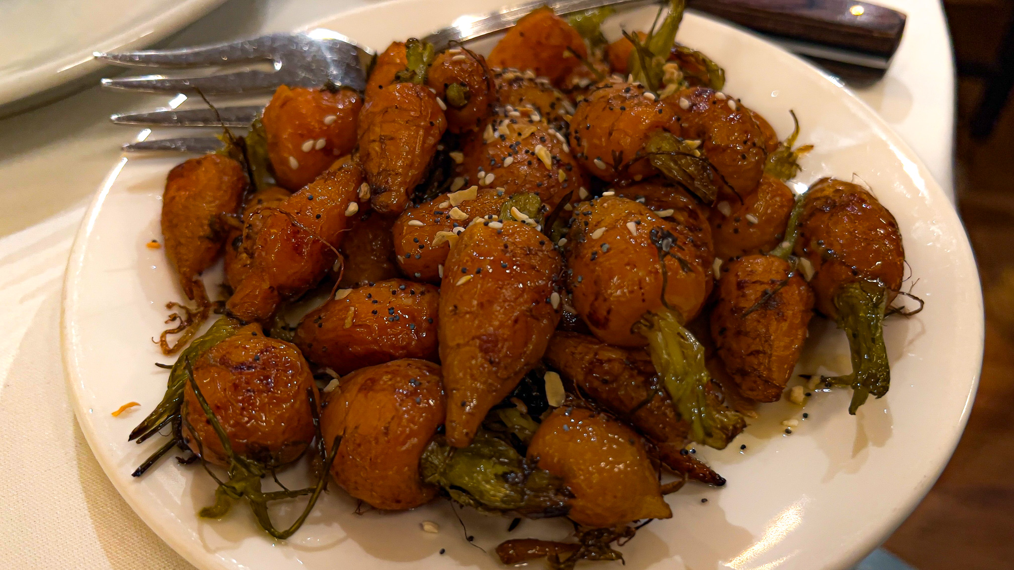 photo of carrots at grill 23, boston MA