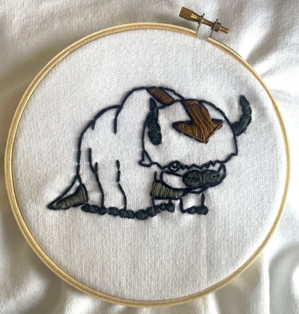 step 5 appa embroidery, fill in colors