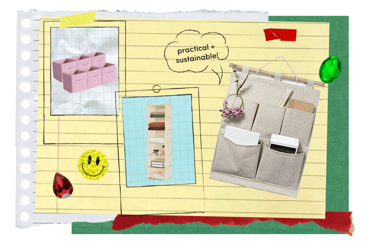 dorm storage products that aren\'t plastic