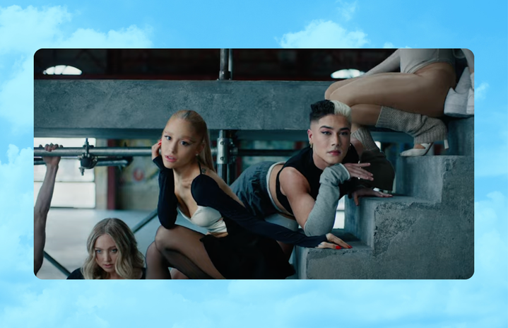 Ariana Grande in the \"Yes, And?\" music video
