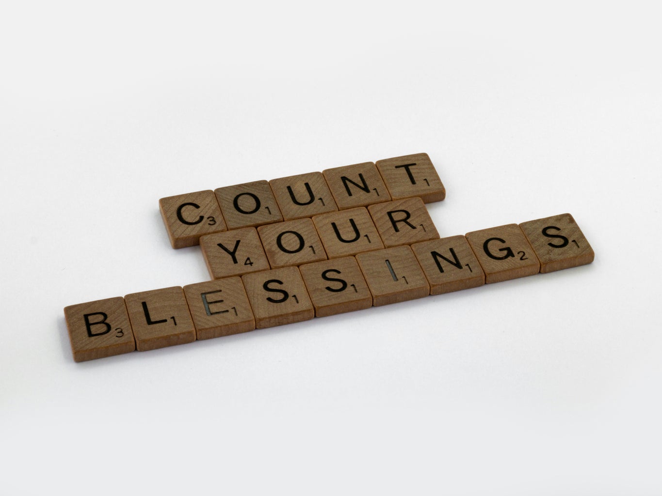 Count Your Blessings Scrabble Letters