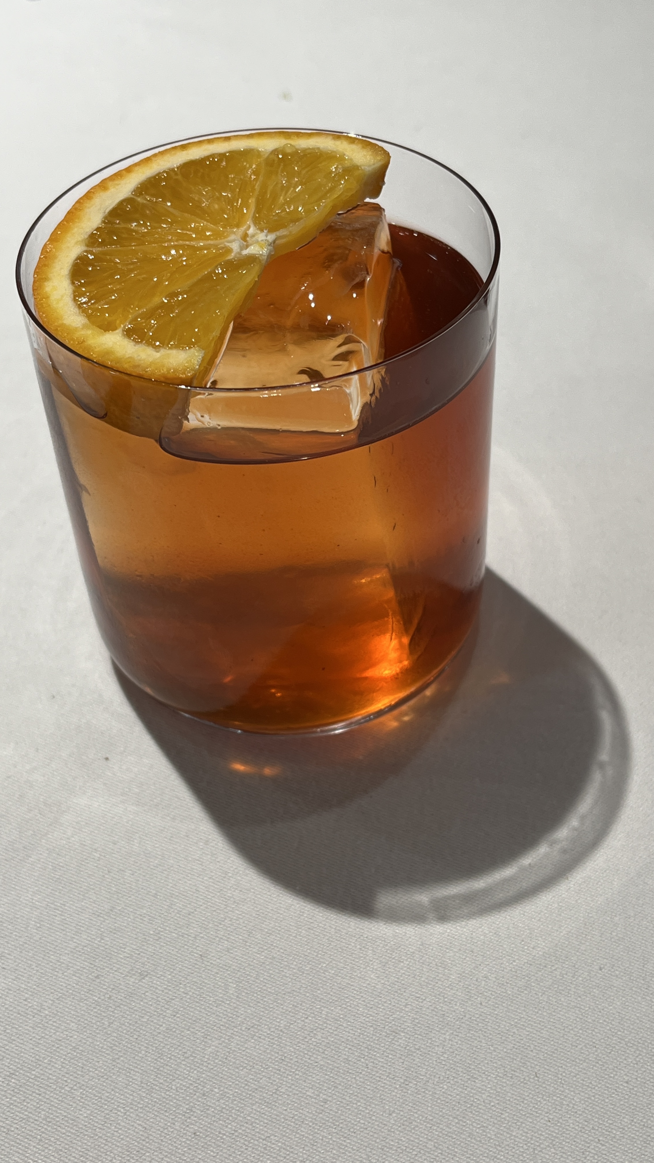 glass of whiskey cocktail