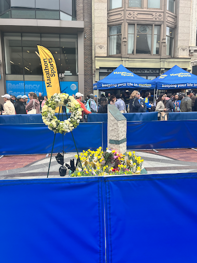 Memorial at the Boston Marathon 2023
