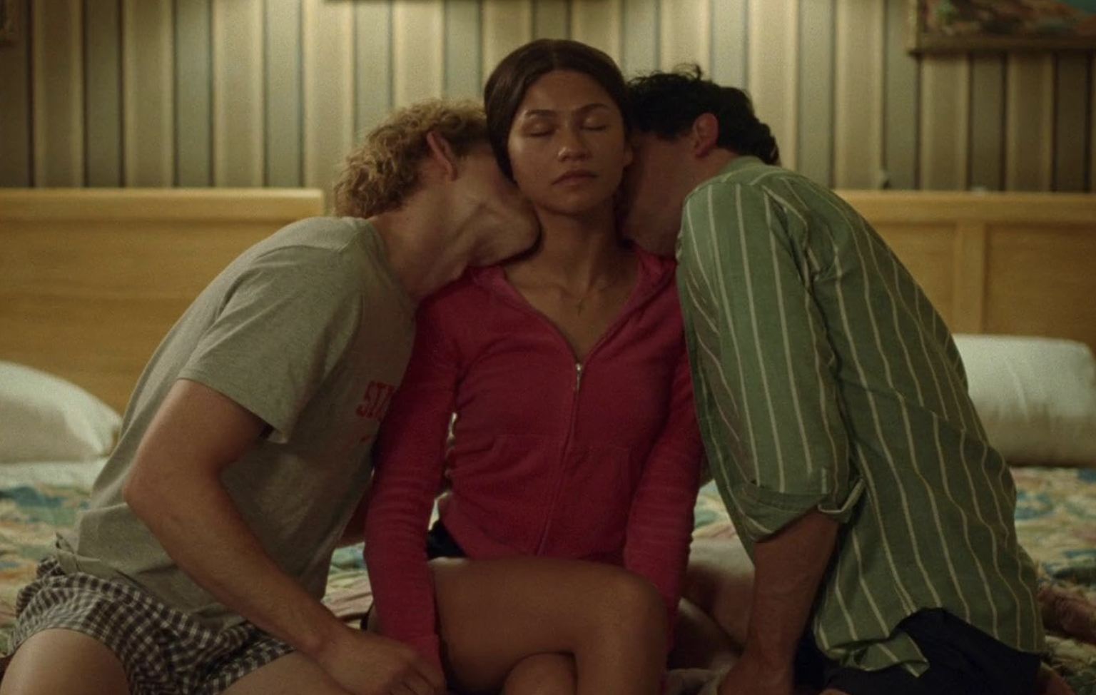 Zendaya, Mike Faist and Josh O\'Connor in \'Challengers\'