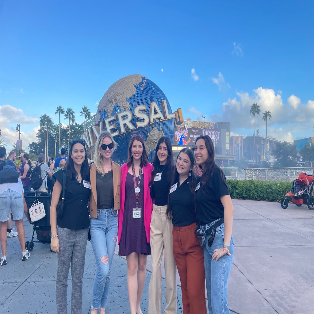 Group photo at Universal event