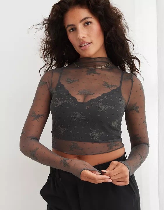 Aerie Lace Layering Top