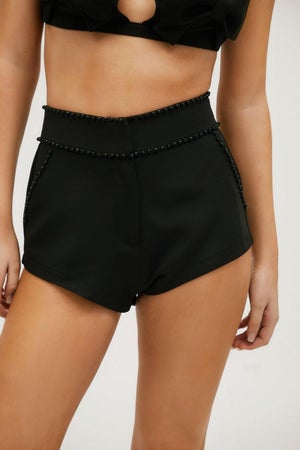 Nasty Gal Premium Tailored Bead Embellished Booty Shorts
