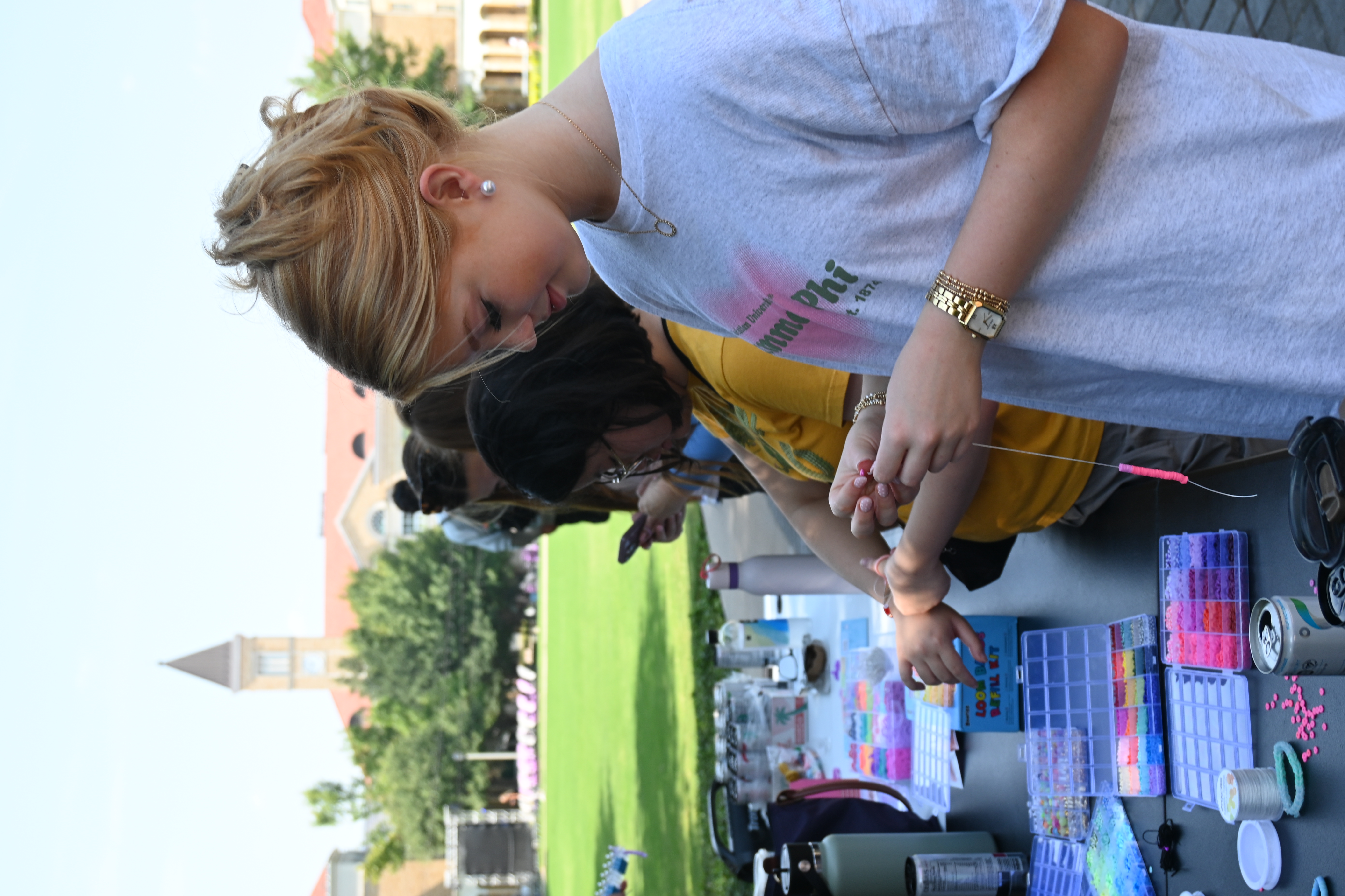 Students at Hands of Hope club meeting