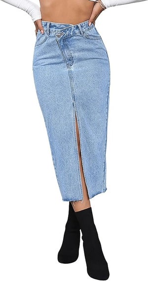jean skirt for fall back to school