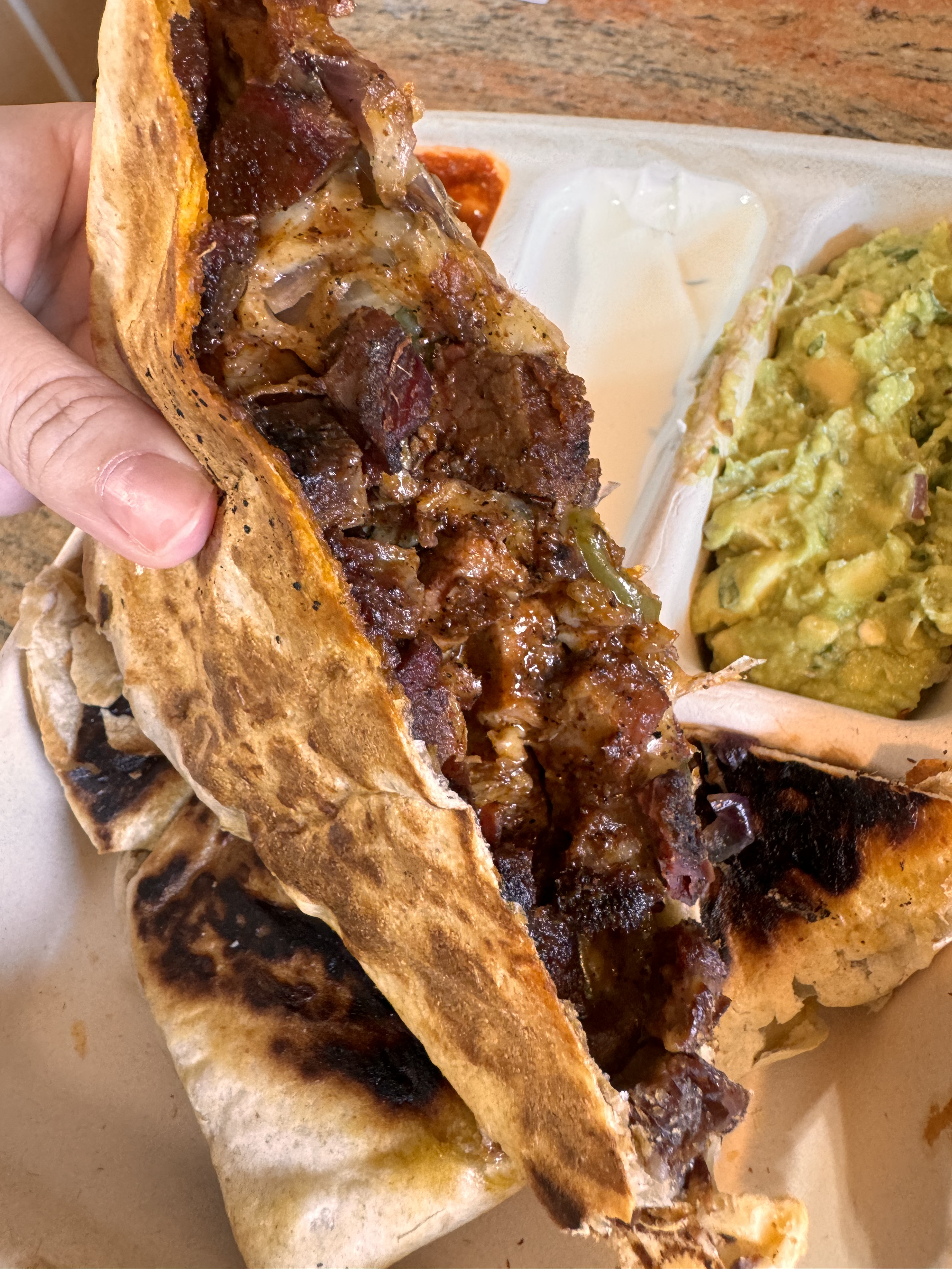 Photo of Chipotle\'s Fajita Quesadilla.