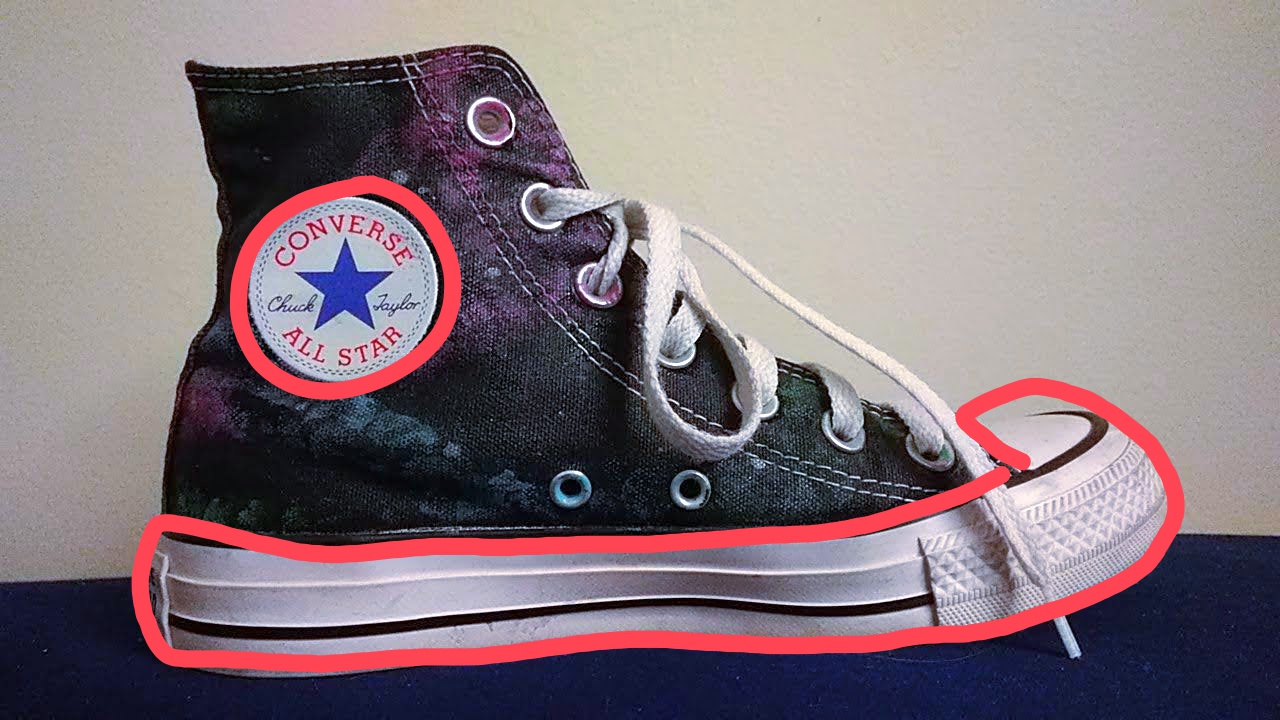 Converse painting tape guideline