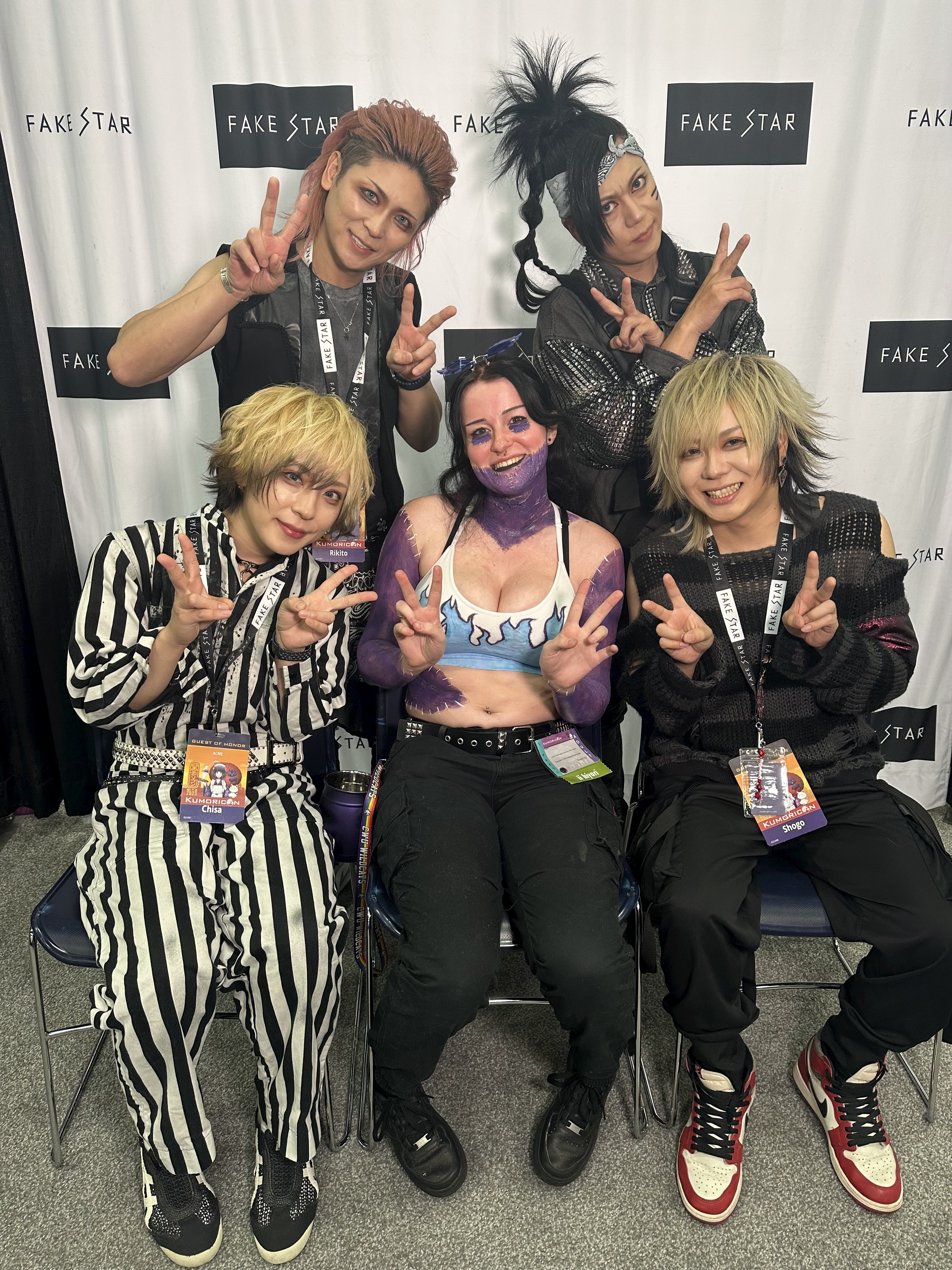 A picture taken of me with the vkei band ACME