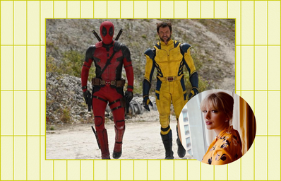 Still from \'Deadpool & Wolverine\' movie + Taylor Swift