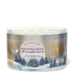 snowflakes & cashmere candle