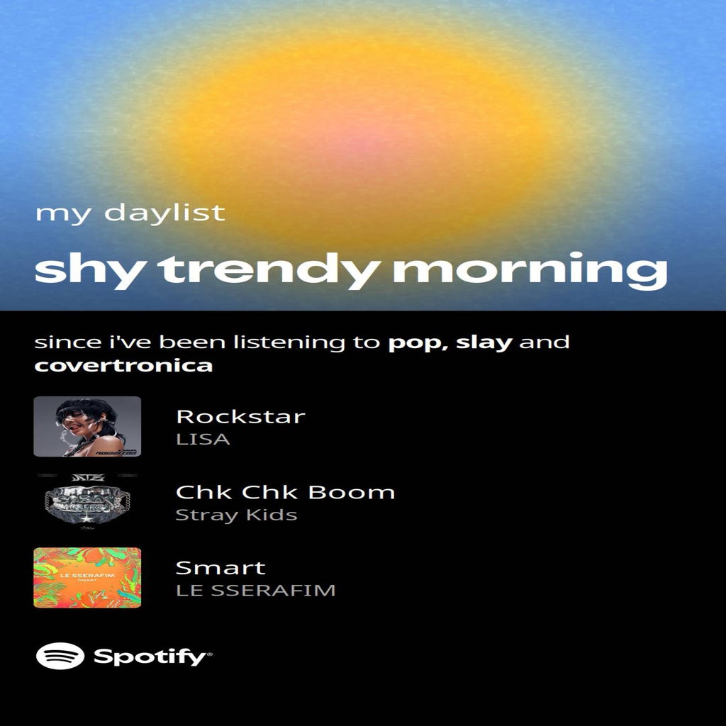 screenshot of spotify daylist