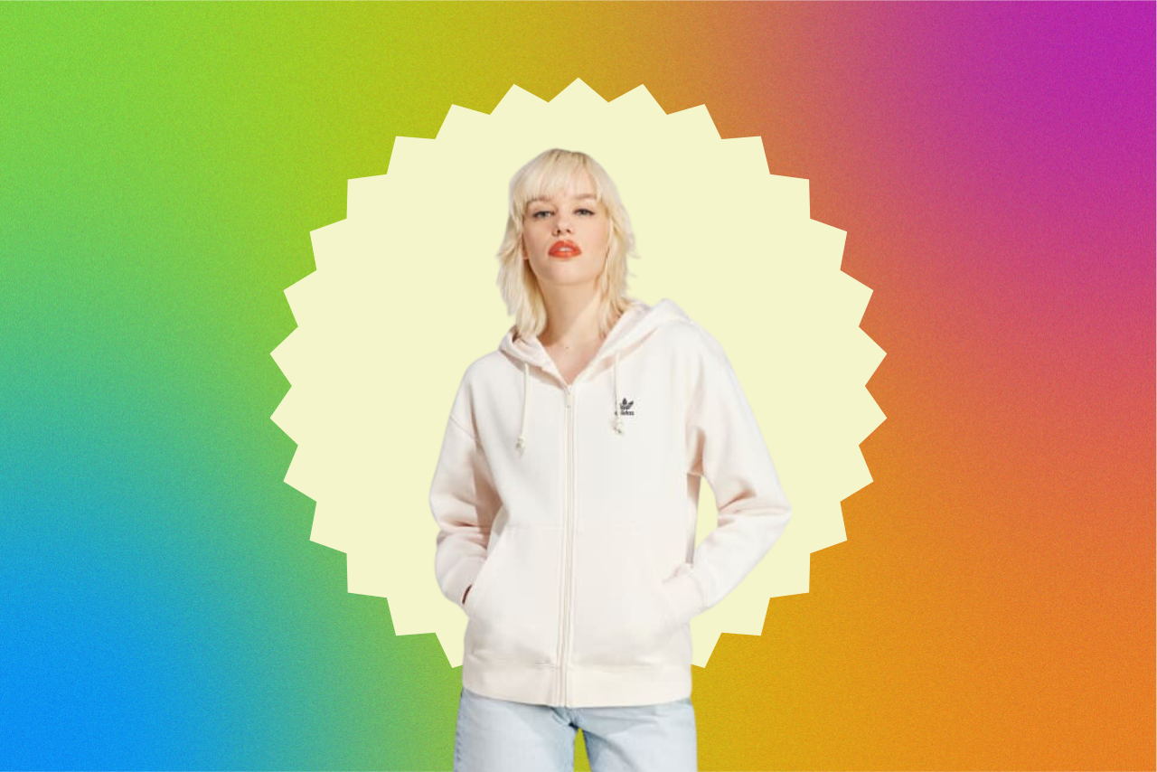 adidas essentials full-zip boyfriend hoodie