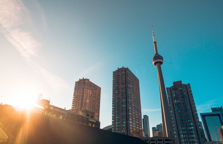 Toronto skyline with CN Tower