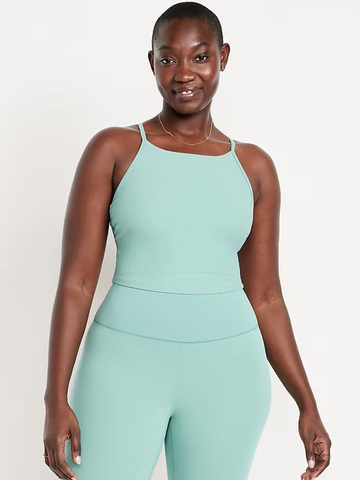 old navy light support sports bra turquoise