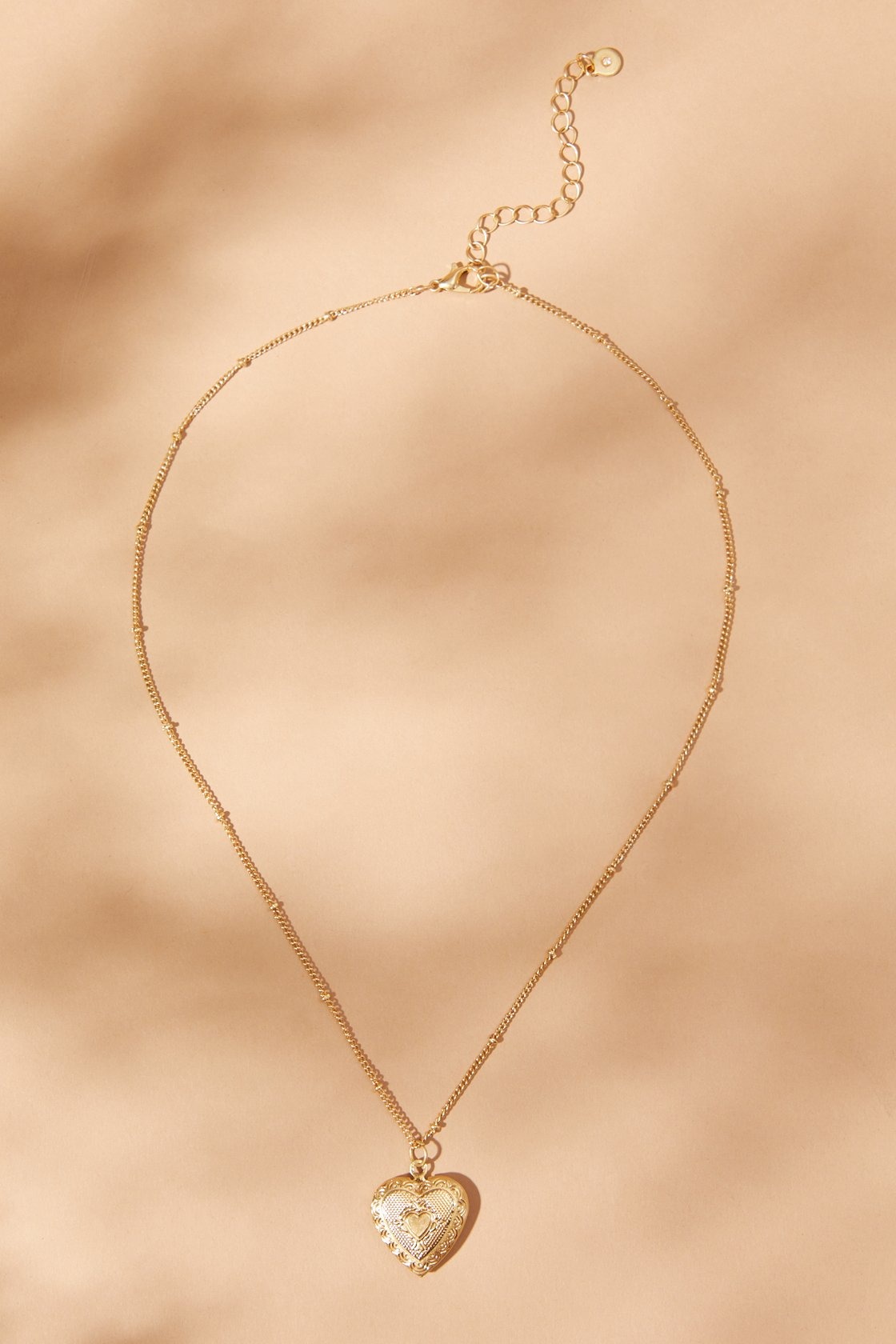 Altar’d State Antique Heart Locket Necklace