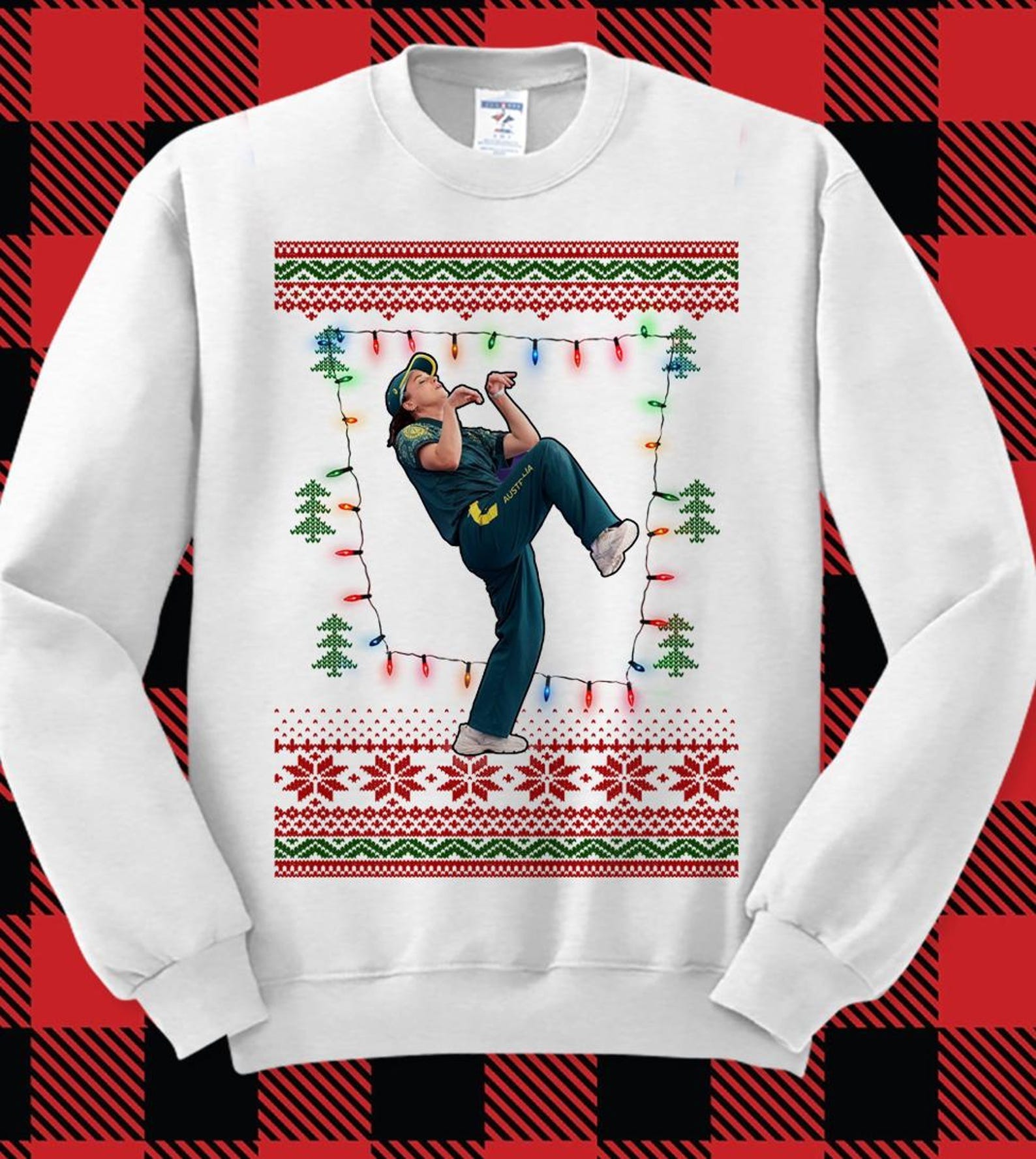 Olympic Break Dancing Ugly Christmas Sweater