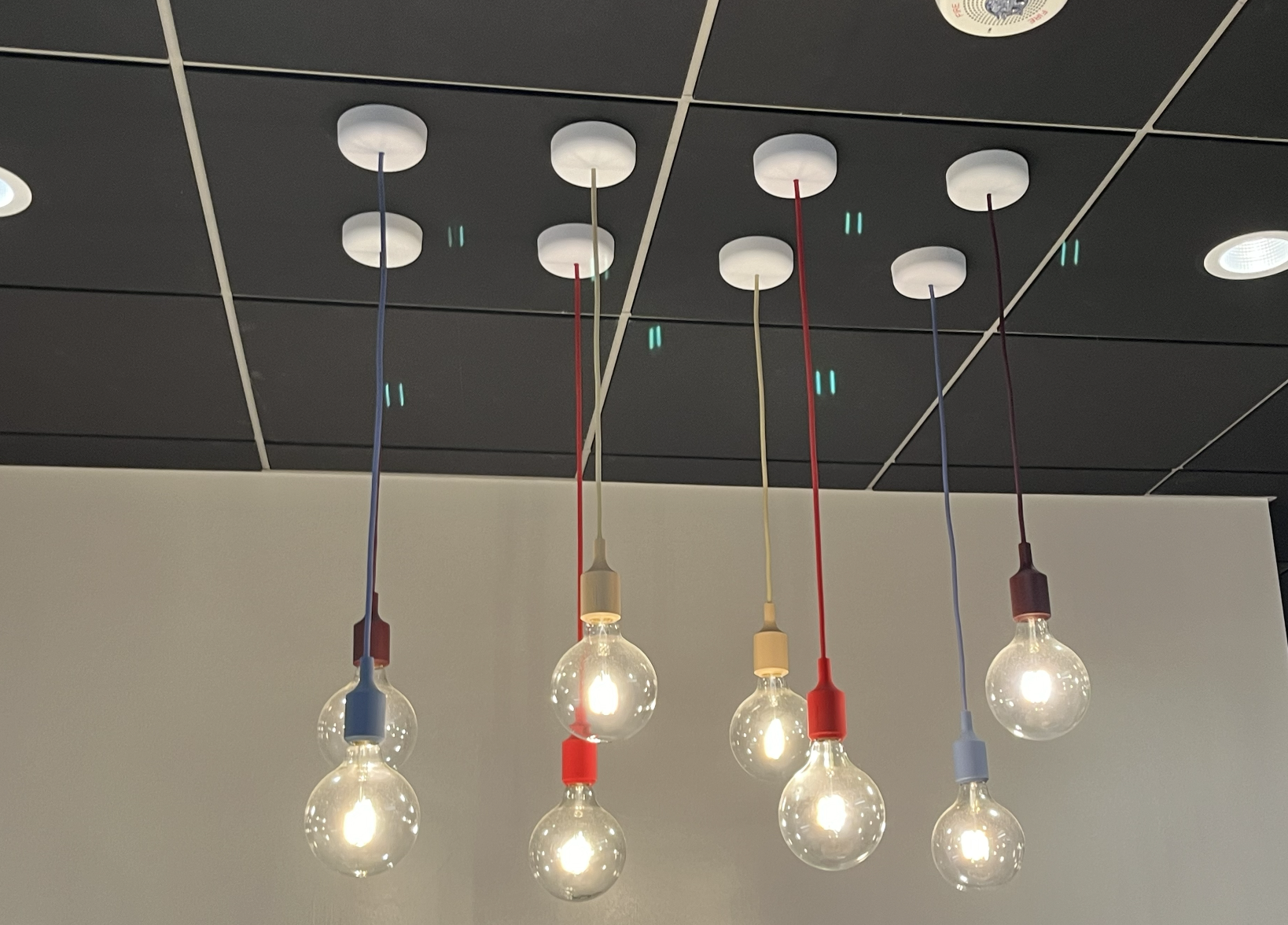 Chandelier in School Dining Hall