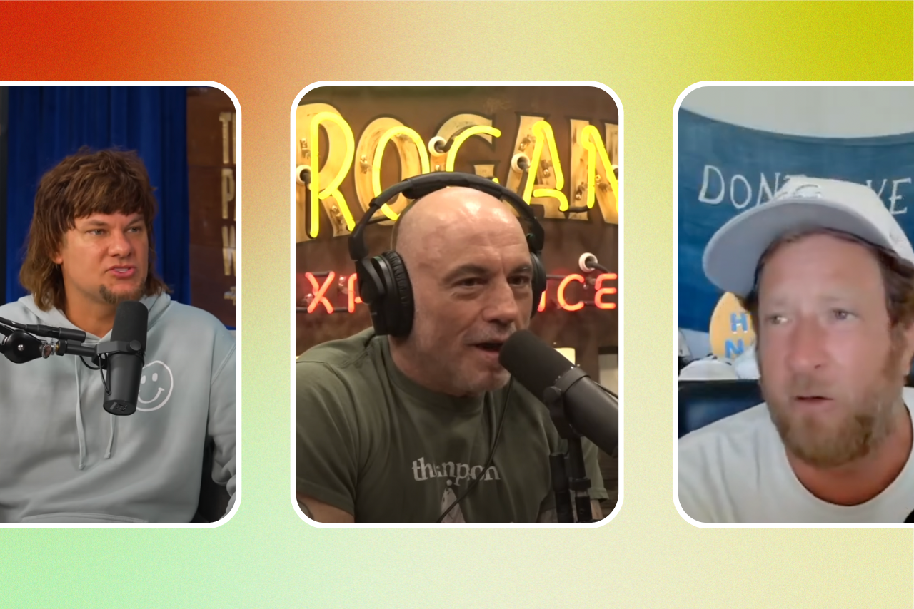 Theo Von, Joe Rogan, and Dave Portnoy