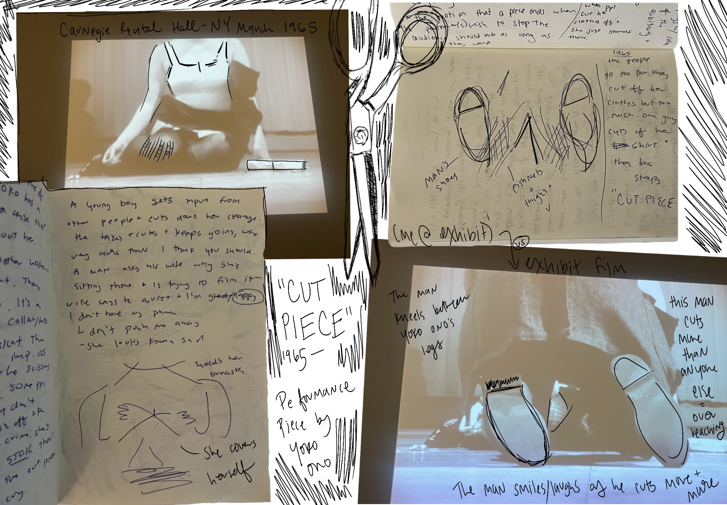 The Cut Performance Piece Image/Sketch