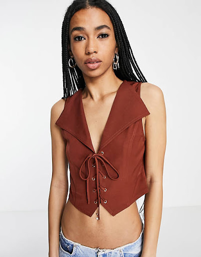 brown vest 70s outfit