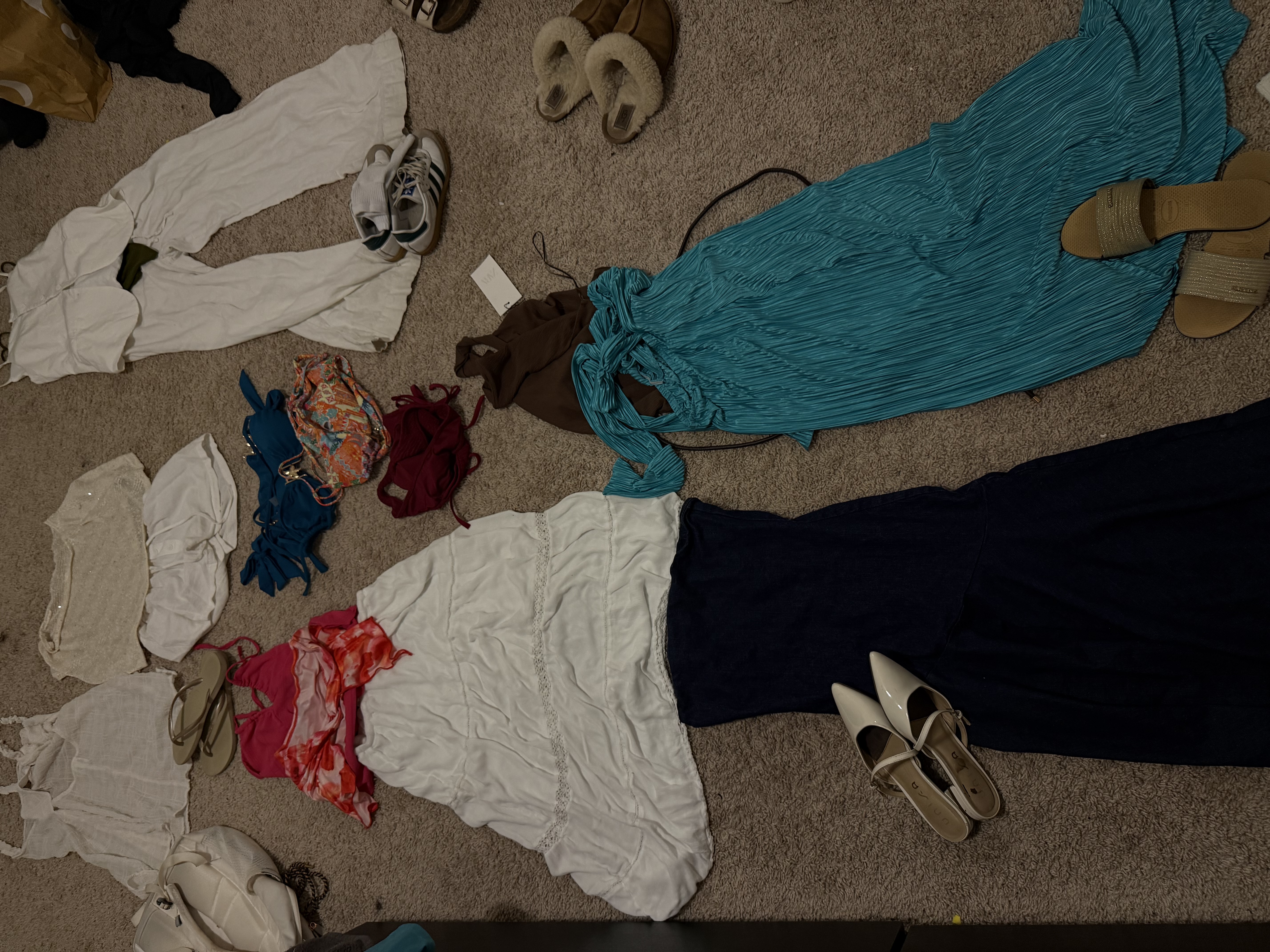 Clothes laid out