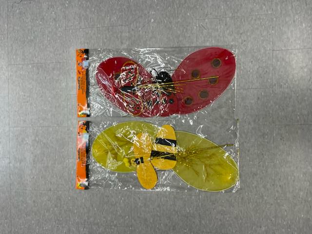 ladybug and bumblebee wings