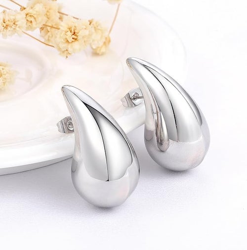 luxejew silver drop earrings