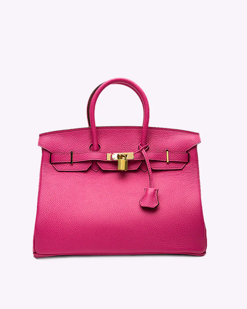 Vern Leather Handbag Pink