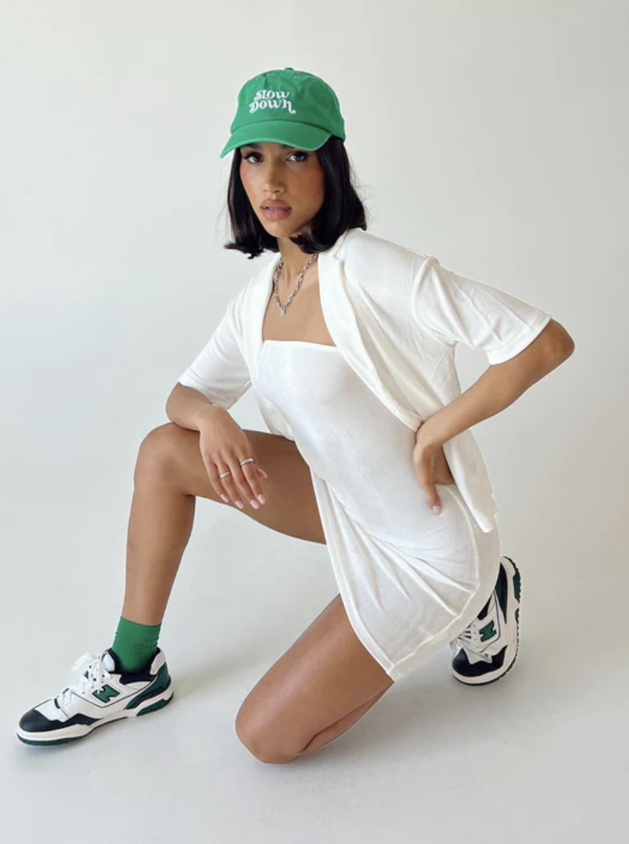 monochromatic set for super bowl party outfit