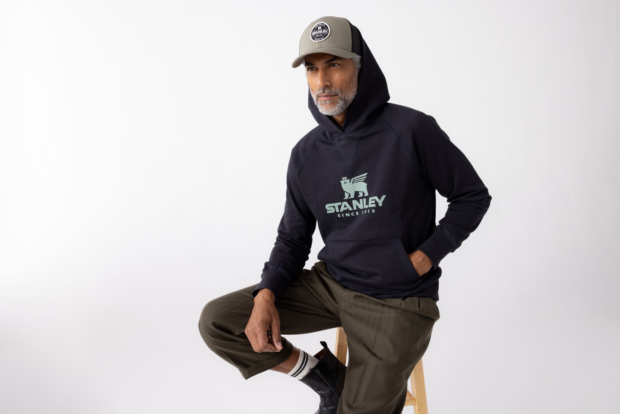 stanley hoodie in black